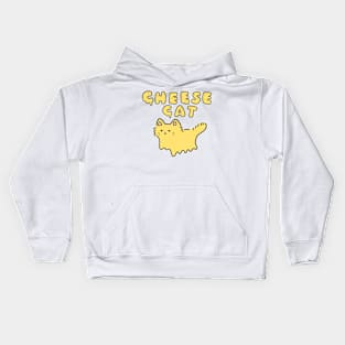 Cheese Cat Neko Kawaii Melting Cat Meme Logo Art Kids Hoodie